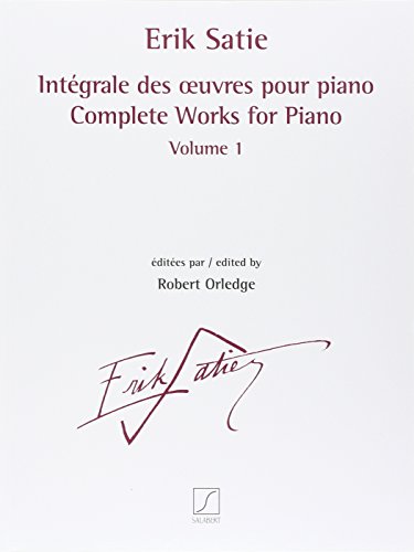 Intégrale des oeuvres pour piano Volume 1 --- Piano von Editions Salabert
