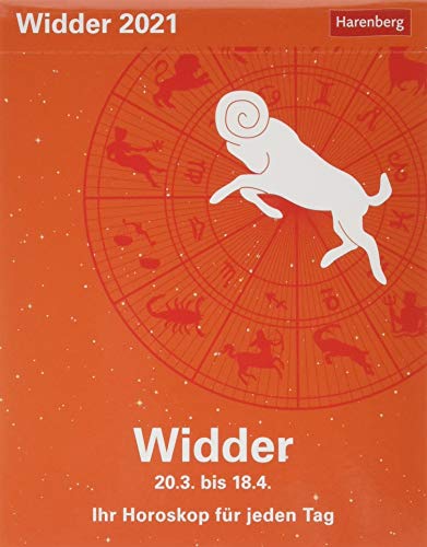 Widder Sternzeichenkalender 2021 - Tagesabreißkalender mit ausführlichem Tageshoroskop und Zitaten - Tischkalender zum Aufstellen oder Aufhängen - Format 11 x 14 cm: Ihr Horoskop für jeden Tag Widder Sternzeichenkalender 2021 - Tagesabreißkalender mit ausführlichem Tageshoroskop und Zitaten - Tischkalender zum Aufstellen oder Aufhängen - Format 11 x 14 cm: Ihr Horoskop für jeden Tag