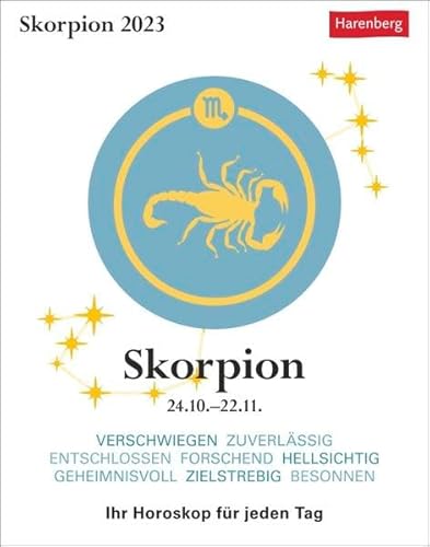 Skorpion Sternzeichenkalender 2023: Tagesabreißkalender. Mini-Tischkalender 2023 mit täglichem Horoskop. Kleiner Kalender mit täglichem Blick in die ... - Ihr Horoskop für jeden Tag Skorpion Sternzeichenkalender 2023: Tagesabreißkalender. Mini-Tischkalender 2023 mit täglichem Horoskop. Kleiner Kalender mit täglichem Blick in die ... - Ihr Horoskop für jeden Tag