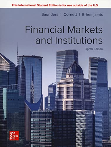 Financial Markets and Institutions ISE (Scienze) von McGraw-Hill Education
