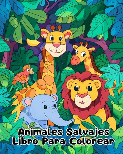 Libro Para Colorear de Animales Salvajes: Páginas Simples Para Colorear de Animales Salvajes Para Niños de 1 a 3 Años von Blurb