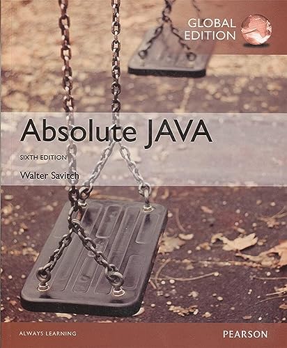 Absolute Java, Global Edition von Pearson