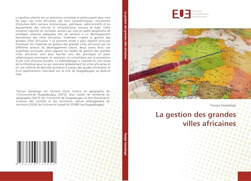 La gestion des grandes villes africaines von Éditions universitaires européennes
