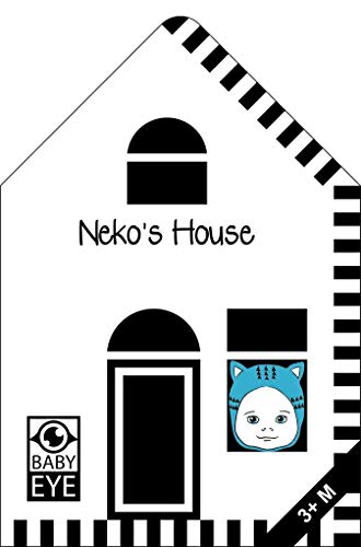 Neko’s House: Kontrastreiches Faltbuch für Babys · Kontrastbuch angepasst an Babyaugen · Schwarz Weiß Buch für Neugeborene · Mein erstes Bilderbuch · Montessori Buch