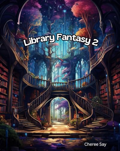 Library Fantasy 2: Malbuch von Independently published