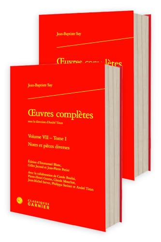 Oeuvres complètes. volume vii - notes et pièces diverses: NOTES ET PIÈCES DIVERSES von CLASSIQ GARNIER