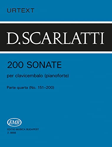 200 Sonate per clavicembalo (pianoforte) Parte quarta (No. 151-200) 4