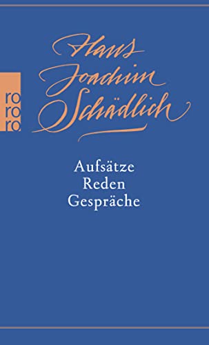 Aufsätze, Reden, Gespräche Aufsätze, Reden, Gespräche