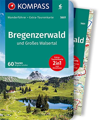 KOMPASS Wanderführer Bregenzerwald und Großes Walsertal, 60 Touren: mit Extra-Tourenkarte Maßstab 1:40.000, GPX-Daten zum Download