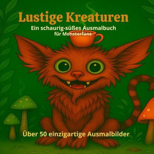 Lustige Kreaturen: Schaurig-süßes Ausmalbuch für Kinder & Erwachsene von Independently published