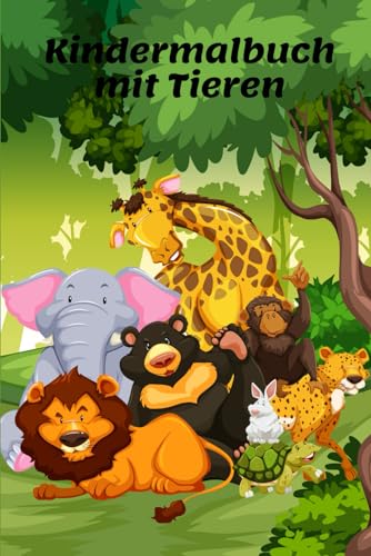 Kindermalbuch mit Tieren