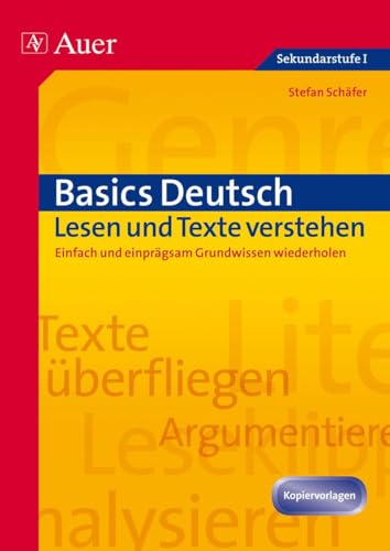 Basics Deutsch: Lesen: (5. bis 10. Klasse) von Auer Verlag i.d.AAP LW