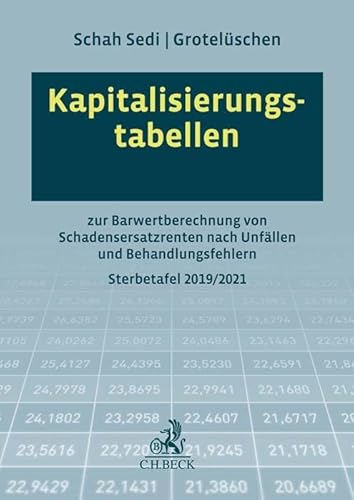 Kapitalisierungstabellen: zur Barwertberechnung von Schadensersatzrenten nach Unfällen und Behandlungsfehlern von Beck C. H.