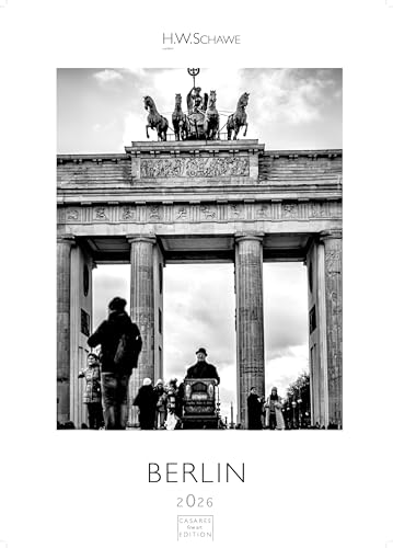 Berlin schwarz-weiss 2026 L 59x42cm von CASARES EDITION