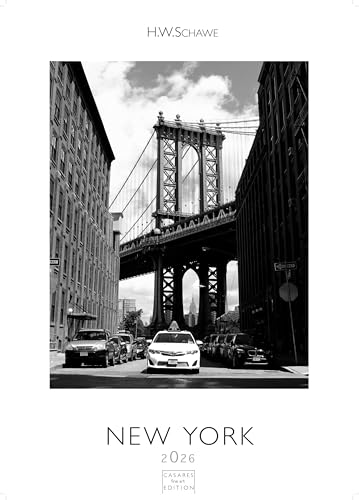 New York schwarz-weiss 2026 L 59x42cm New York schwarz-weiss 2026 L 59x42cm von CASARES EDITION