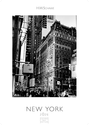 New York schwarz-weiss 2026 S 29x21cm von CASARES EDITION