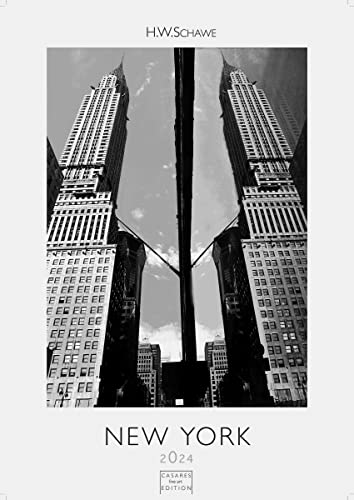 New York schwarz-weiss 2024 L 59x42cm von CASARES EDITION