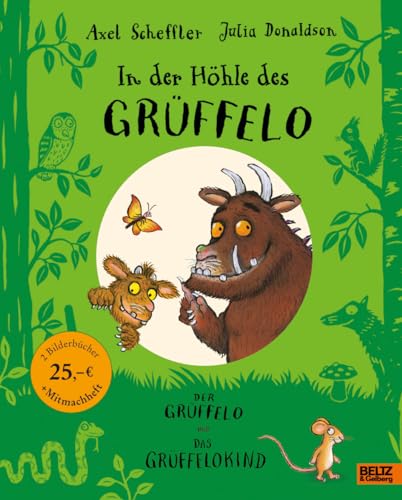 In der Höhle des Grüffelo: Der Grüffelo + Das Grüffelokind mit Mitmachheft zum Malen, Suchen & Rätseln