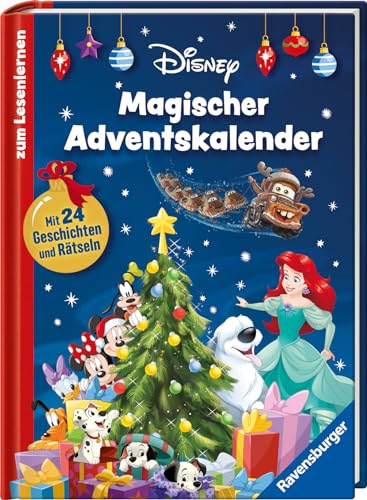Disney: Magischer Adventskalender zum Lesenlernen: Mit 24 Geschichten und Rätseln