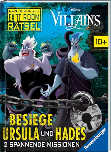 Ravensburger Exit Room Rätsel: Disney Villains - Besiege Ursula und Hades: 2 spannende Missionen: 2 spannende Missionen Ravensburger Exit Room Rätsel: Disney Villains - Besiege Ursula und Hades: 2 spannende Missionen: 2 spannende Missionen