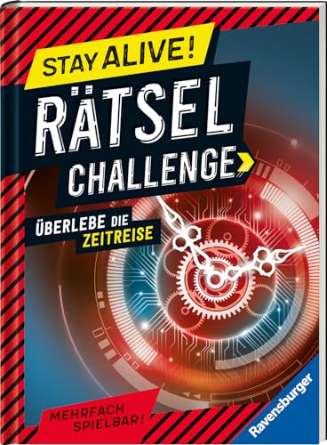 Ravensburger Stay alive! Rätsel-Challenge - Überlebe die Zeitreise - Rätselbuch für Gaming-Fans ab 8 Jahren von Ravensburger Verlag GmbH