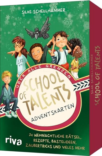 School of Talents – Adventskarten: 24 weihnachtliche Rätsel, Rezepte, Bastelideen, Zaubertricks und vieles mehr. Für Kinder ab 8 Jahren. Geschenk für die Familie zu Weihnachten von Riva