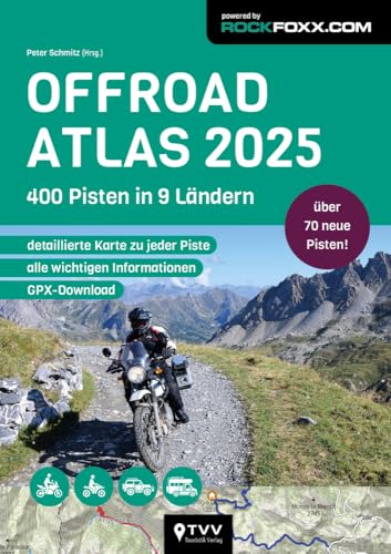 Offroad Atlas 2025: 450 Pisten in 9 Ländern von TVV Touristik-Verlag GmbH