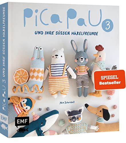 Pica Pau und ihre süßen Häkelfreunde – Band 3: Eichhörnchen, Giraffe, Igel und Co. häkeln von Edition Michael Fischer