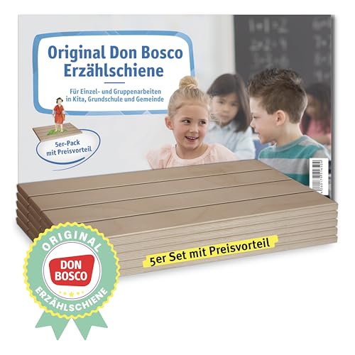 Original Don Bosco Erzählschiene. 5er-Pack mit Preisvorteil. Für Einzel- & Gruppenarbeiten in Kita, Grundschule & Gemeinde. Geschichten er-leben & ... und Figuren für die Erzählschiene)