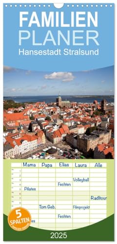 Familienplaner 2025 - Hansestadt Stralsund mit 5 Spalten (Wandkalender, 21 cm x 45 cm), CALVENDO von CALVENDO