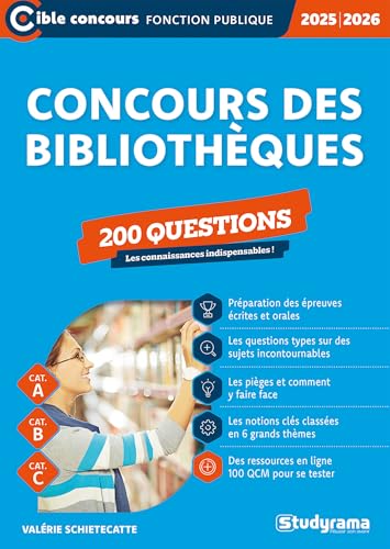 Concours des bibliothèques – 200 questions (Catégories A, B et C – Édition 2025-2026) von STUDYRAMA