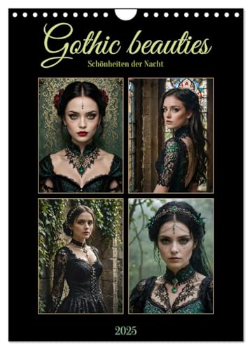 Gothic beauties - Schönheiten der Nacht (Wandkalender 2025 DIN A4 hoch), CALVENDO Monatskalender von CALVENDO
