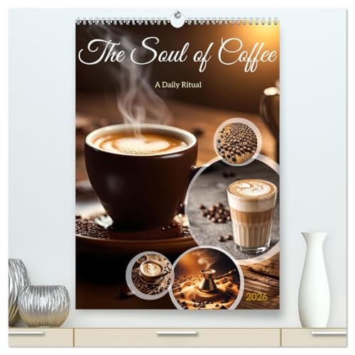 The Soul of Coffee - A Daily Ritual (High Quality Premium Wall Calendar 2026 DIN A2 portrait),CALVENDO 12 Month Wall Calendar: Get ready for a visual journey that celebrates the magic of coffee von Calvendo