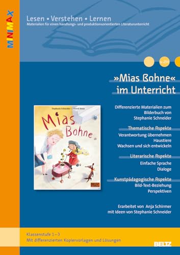 »Mias Bohne« im Unterricht: Differenzierte Materialien zum Bilderbuch von Stephanie Schneider (Klassenstufe 1-3, mit Kopiervorlagen) von Beltz