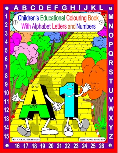 Children's Educational Colouring Book with Alphabet Letters & Numbers von Independently published