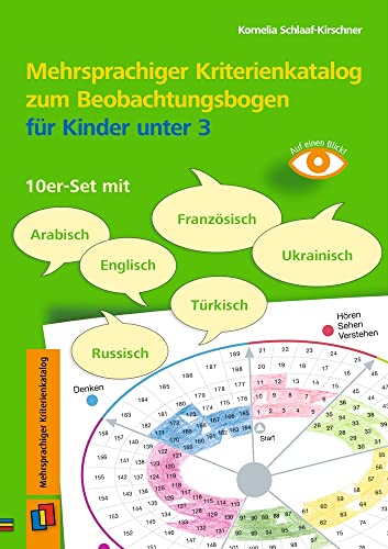 Mehrsprachiger Kriterienkatalog zum Beobachtungsbogen für Kinder unter 3: 10er-Set mit Arabisch, Englisch, Französisch, Russisch, Türkisch, Ukrainisch (Auf einen Blick)