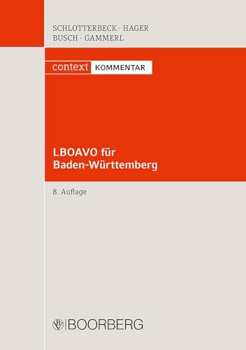LBOAVO für Baden-Württemberg: Kommentar (context Kommentar)