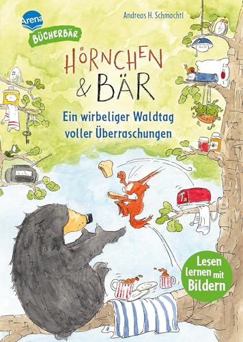Hörnchen & Bär. Ein wirbeliger Waldtag voller Überraschungen: Der Bücherbär: Vorschule. Lesen mit Bildern zum Vor- und Mitlesen. Bilder ersetzen ... Bücherbär: 1. Klasse. Mit Silbentrennung)