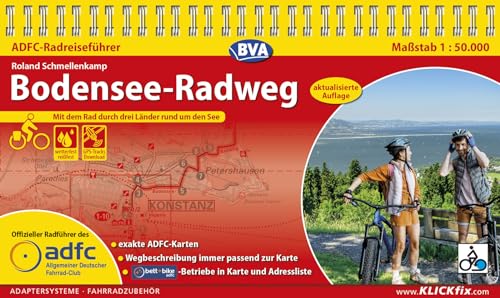 ADFC-Radreiseführer Bodensee-Radweg 1:50.000 praktische Spiralbindung, reiß- und wetterfest, GPS-Tracks Download: Mit dem Rad durch drei Länder rund um den See (ADFC Radführer)