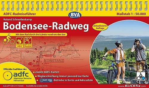 ADFC-Radreiseführer Bodensee-Radweg 1:50.000 praktische Spiralbindung, reiß- und wetterfest, GPS-Tracks Download: Mit dem Rad durch drei Länder rund um den See (ADFC Radführer)