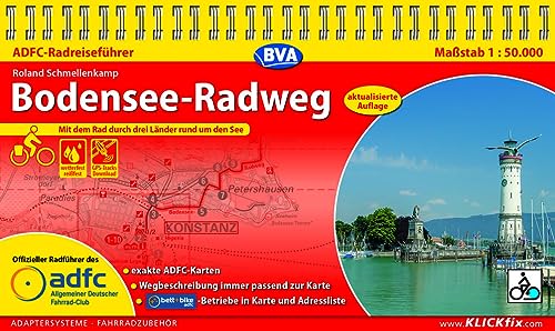 ADFC-Radreiseführer Bodensee-Radweg 1:50.000 praktische Spiralbindung, reiß- und wetterfest, GPS-Tracks Download: Mit dem Rad durch drei Länder rund um den See (ADFC Radführer)