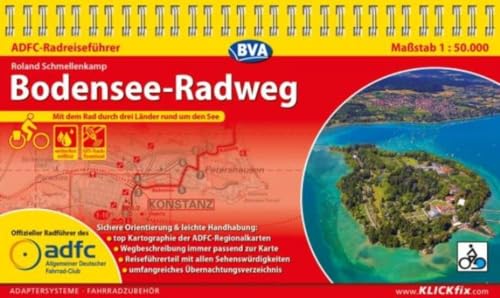 ADFC-Radreiseführer Bodensee-Radweg 1:50.000 praktische Spiralbindung, reiß- und wetterfest, GPS-Tracks Download: Mit dem Rad durch drei Länder rund um den See