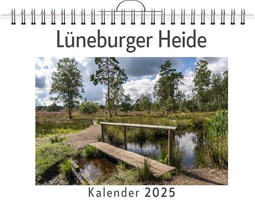 Lüneburger Heide - (Wandkalender 2025, Kalender DIN A4 quer, Monatskalender im Querformat mit Kalendarium, das perfekte Geschenk) von FlipFlop
