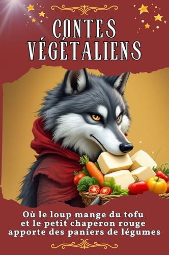 Contes végétaliens: Où le loup mange du tofu et le petit chaperon rouge apporte des paniers de légumes. Livre d'humour génial et hilarant - le cadeau parfait pour Noël et les anniversaires von FlipFlop