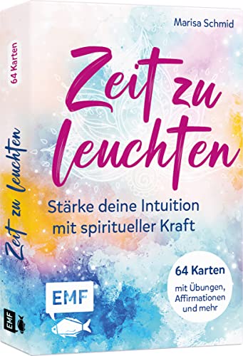 Kartenbox: Zeit zu leuchten – Stärke deine Intuition mit spiritueller Kraft: 64 Karten mit Übungen, Affirmationen, Impulsen für mehr Vertrauen in dich Kartenbox: Zeit zu leuchten – Stärke deine Intuition mit spiritueller Kraft: 64 Karten mit Übungen, Affirmationen, Impulsen für mehr Vertrauen in dich