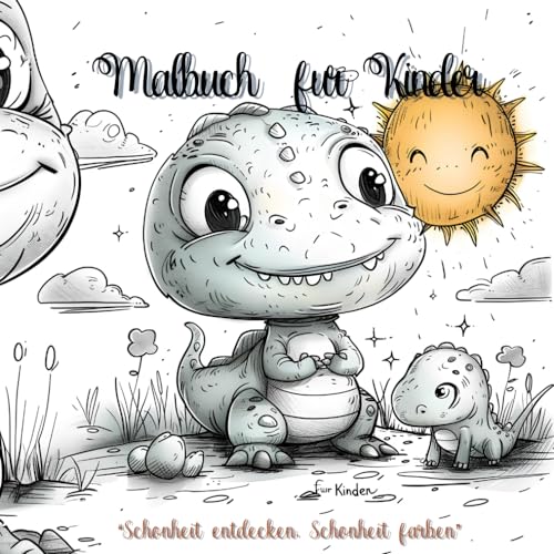Dinosaurier Malbuch: Malbuch für Kinder - Entdecke und Bemale die Urzeitriesen. Spaß mit Farben in der Welt der Dinos [Schönheit entdecken, Schönheit färben]