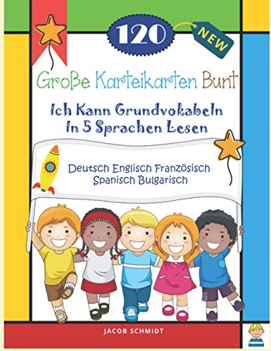 120 Große Karteikarten Bunt Ich Kann Grundvokabeln In 5 Sprachen Lesen Deutsch Englisch Französisch Spanisch bulgarisch: Sight word flashcards reading ... englisch quiz kartenspiel kinder 3-7 jahre