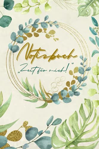 Notizbuch "Zeit für mich" Vintage Look, Boho Stil, tolles Geschenk: Für eigene Skizzen, Ideen und Gedanken auf 120 Seiten inklusive Motivationssprüche für den Alltag! von Independently published