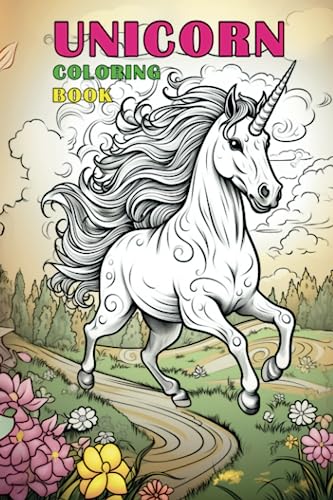 Malbuch Einhornmotive: Unicorn Coloring Book