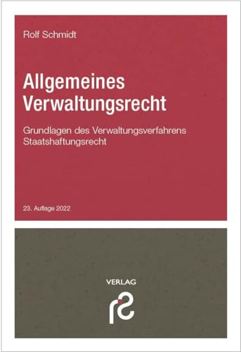 Allgemeines Verwaltungsrecht von Schmidt, Rolf